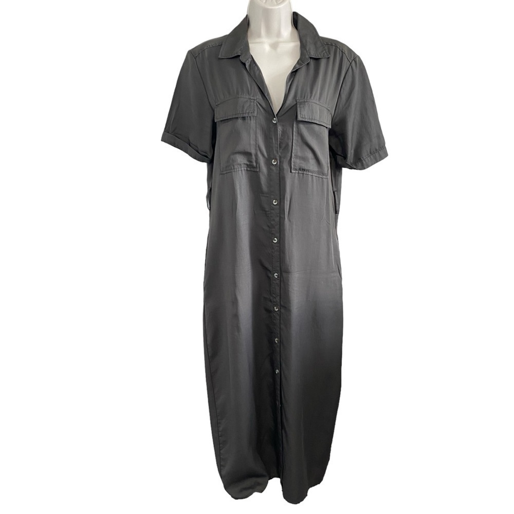 Velvet Heart - Cargo Green Maxi Shirt Dress - Small